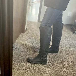 Lexi and Abbie tall black boots